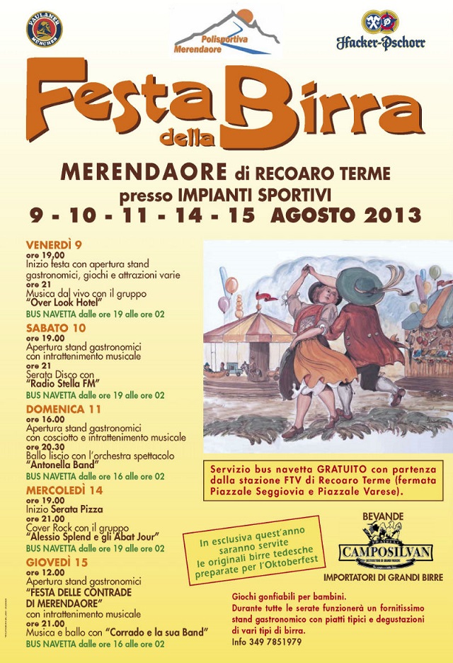 Locandina della Festa della Birra a Merendaore
